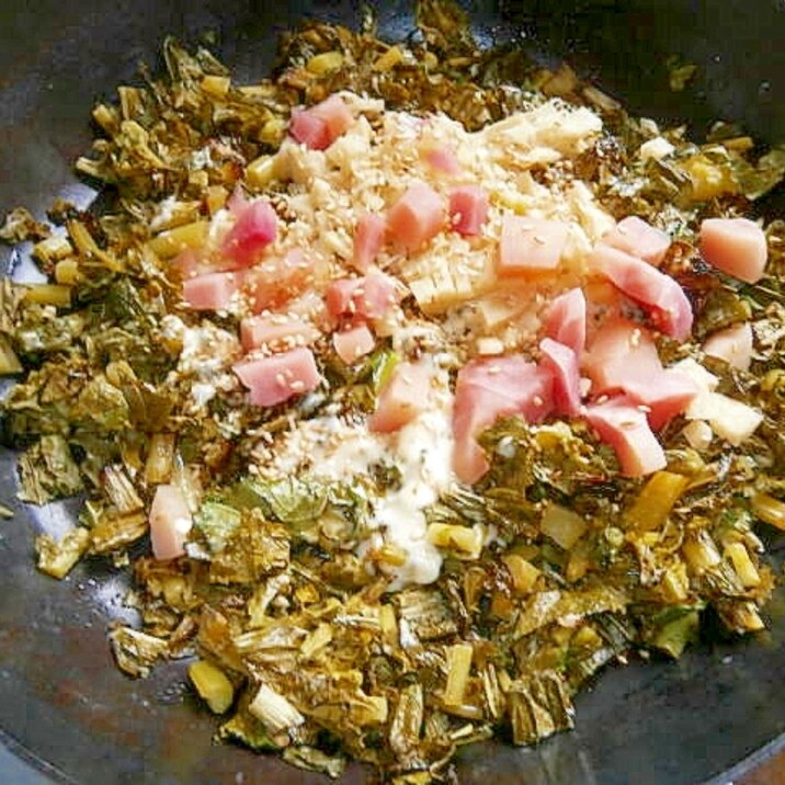 まうまう 大根葉の炒もの